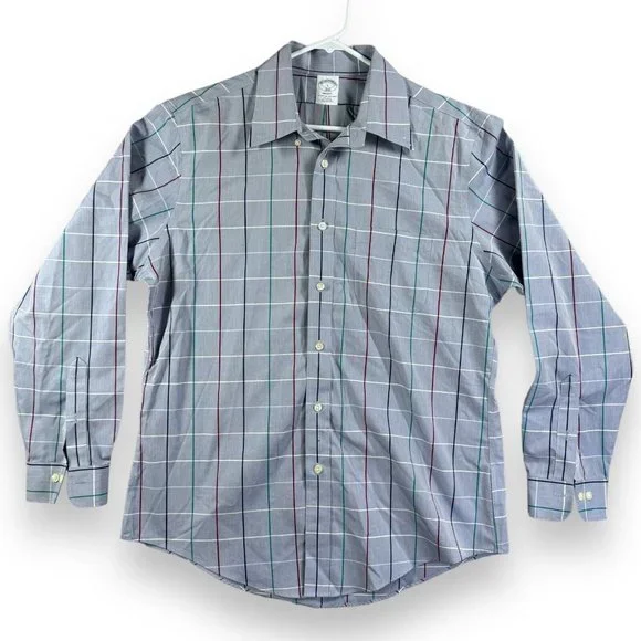 Brooks Brothers | Shirts | Brooks Brothers Regent Mens Size Large Multi  Colorblue Striped Dress Shirt | Poshmark